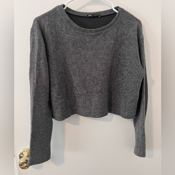 Zara Cropped Knit Sweater Women’s Medium - Picture 1 of 7
